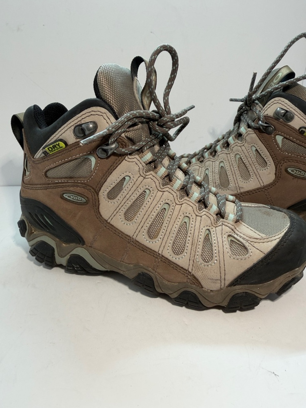 Oboz Women's Waterproof Tan Combat-Style Hiking Boots